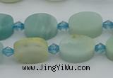 CAM1425 15.5 inches 8*12mm oval Chinese amazonite beads