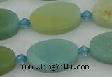 CAM1427 15.5 inches 12*20mm oval Chinese amazonite beads