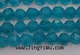CAM1431 15.5 inches 6mm faceted nuggets dyed amazonite gemstone beads