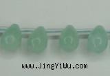CAM145 10*14mm top-drilled teardrop amazonite gemstone beads