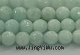 CAM1511 15.5 inches 6mm faceted round natural peru amazonite beads