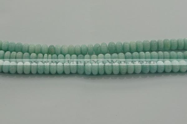 CAM1532 15.5 inches 5*8mm rondelle natural peru amazonite beads