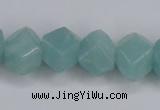 CAM160 15.5 inches 13*16mm faceted nugget amazonite gemstone beads