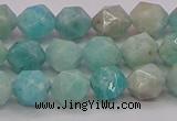 CAM1622 15.5 inches 8mm faceted nuggets amazonite gemstone beads