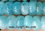 CAM1711 15.5 inches 4.5*8mm rondelle natural amazonite beads
