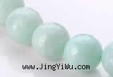 CAM30 natural amazonite faceted round 14mm stone beads Wholesale