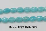 CAM302 15.5 inches 6*8mm oval natural peru amazonite beads wholesale