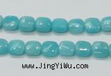 CAM305 15.5 inches 8*8mm square natural peru amazonite beads wholesale