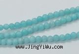 CAM307 15.5 inches 4mm round natural peru amazonite beads wholesale