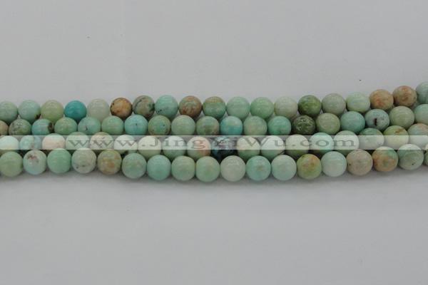 CAM323 15.5 inches 10mm round natural peru amazonite beads