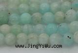 CAM331 15.5 inches 6mm round natural peru amazonite beads