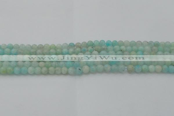 CAM331 15.5 inches 6mm round natural peru amazonite beads
