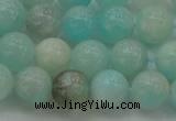 CAM333 15.5 inches 8mm round natural peru amazonite beads
