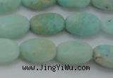 CAM337 15.5 inches 8*12mm oval natural peru amazonite beads