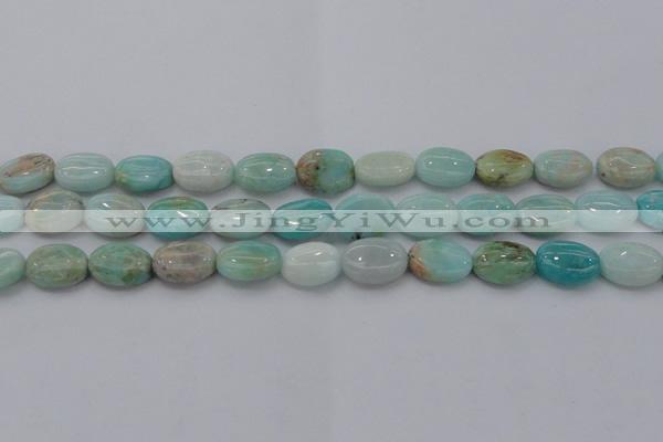 CAM338 15.5 inches 12*16mm oval natural peru amazonite beads