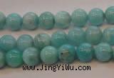 CAM352 15.5 inches 8mm round natural peru amazonite beads wholesale