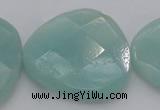 CAM367 15.5 inches 33*33mm faceted triangle amazonite beads