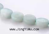 CAM37 5*7mm natural amazonite flat oval gemstone beads Wholesale