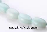 CAM38 flat oval natural amazonite 8*12mm beads Wholesale