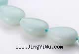 CAM47 flat teardrop natural amazonite 12*16mm beads Wholesale