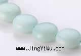CAM58 12mm coin natural amazonite gemstone beads Wholesale