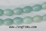 CAM602 15.5 inches 8*11mm rice Chinese amazonite gemstone beads