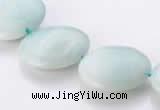 CAM62 natural amazonite 20mm coin gemstone beads Wholesale