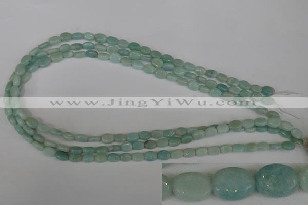 CAM621 15.5 inches 6*8mm oval Chinese amazonite gemstone beads
