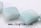 CAM71 6*16*16mm rhombic natural amazonite beads Wholesale