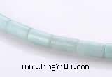CAM75 4*8mm column natural amazonite gemstone beads wholesale