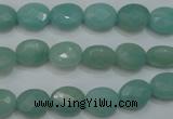CAM950 15.5 inches 8*10mm faceted oval amazonite gemstone beads wholesale