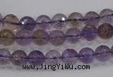 CAN08 15.5 inches 6mm faceted round natural ametrine gemstone beads