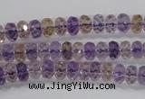 CAN15 15.5 inches 4*6mm faceted rondelle natural ametrine beads