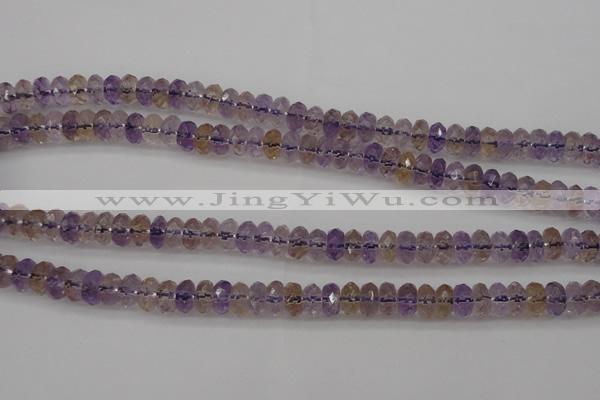 CAN159 15.5 inches 5*8mm faceted rondelle natural ametrine beads