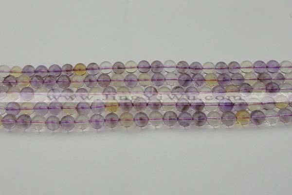 CAN167 15.5 inches 8mm round natural ametrine beads wholesale