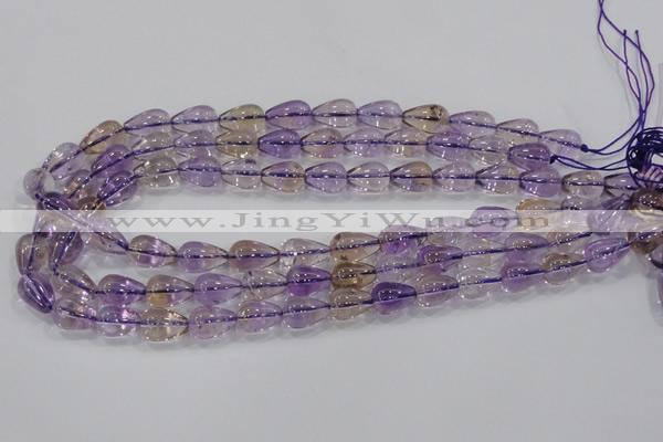 CAN26 15.5 inches 10*14mm teardrop natural ametrine gemstone beads