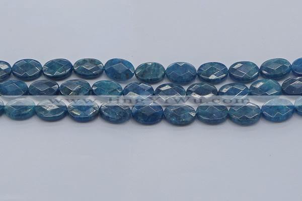 CAP391 15.5 inches 12*16mm faceted oval apatite gemstone beads