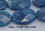 CAP394 15.5 inches 18*25mm faceted oval apatite gemstone beads