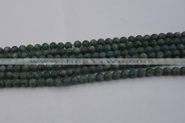 CAP500 15.5 inches 6mm round natual green apatite beads