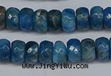 CAP529 15.5 inches 4*7mm faceted rondelle apatite gemstone beads