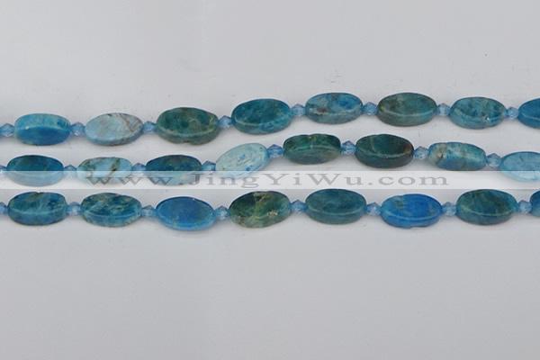 CAP551 15.5 inches 8*16mm oval apatite gemstone beads