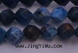 CAP562 15.5 inches 8mm faceted nuggets apatite gemstone beads