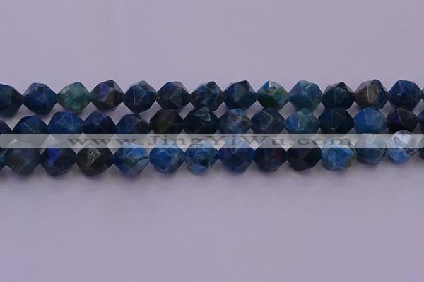 CAP564 15.5 inches 12mm faceted nuggets apatite gemstone beads