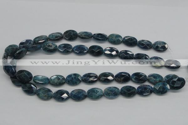 CAP68 15.5 inches 13*18mm faceted oval dyed apatite gemstone beads