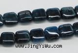 CAP71 15.5 inches 10*10mm square dyed apatite gemstone beads wholesale