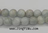 CAQ103 15.5 inches 10mm round AB grade natural aquamarine beads