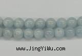 CAQ107 15.5 inches 4mm round A grade natural aquamarine beads