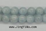 CAQ109 15.5 inches 8mm round A grade natural aquamarine beads