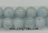 CAQ111 15.5 inches 12mm round A grade natural aquamarine beads