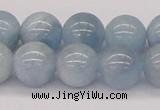 CAQ119 15.5 inches 14mm round AA grade natural aquamarine beads